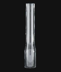 B&P Lamp Clear Glass Lamp Chimney for Vintage Lamps, 1 7/8 Inch x 10 1/2 Inch