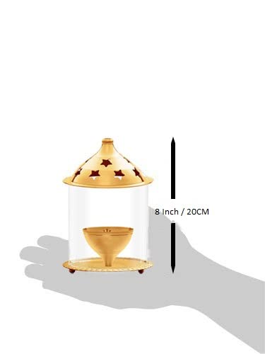 True Decor 8 Inch Akhanda Jyothi Deepam Large Akhand Jyoti Diya Large Size