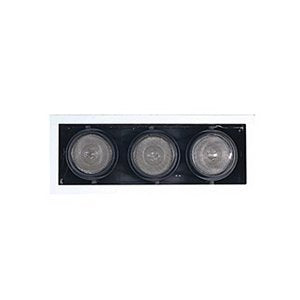 Jesco Lighting MYMH3870-3EWB 3-Light Directional Lighting, Metal Halide 70W PAR38, 31-1/8in Length, Black Interior with White Trim