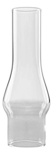 Light Of Mine 1.25&quot; X 4.25&quot; Oil Lamp Replacement Chimney - Clear Smooth Top Chimney For Japanese Burners (1 1/4&quot; X 4 1/2&quot;)