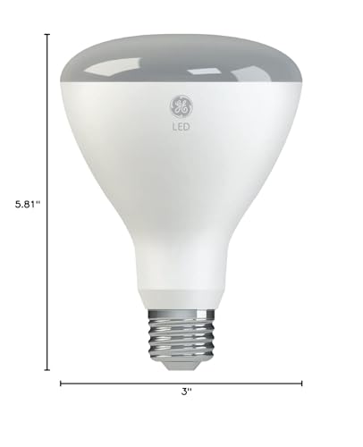 GE Lighting LED BR30 Floodlight Bulbs, 10W (65W Equivalent), Soft White, Dimmable, 4 Pack, Plastic