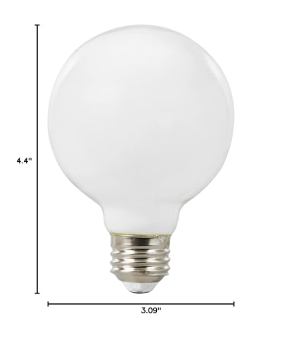 Sylvania G25 Led Light Bulb, 40W Equivalent Efficient 4W, 10 Year, Non-Dimmable, 350 Lumens, 2700K, Soft White - 2 Pack (40214)