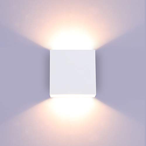 Lightess Modern Wall Sconce 10W Dimmable LED Indoor Lamp, Aluminum, Warm White, Model LG9926478