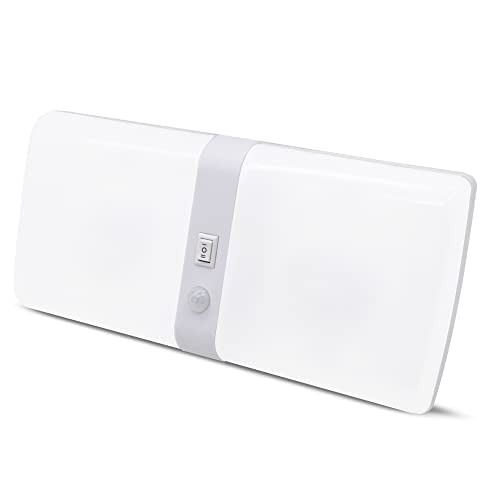 Facon 12V LED RV Ceiling Lights with PIR Sensor, Double Dome, 4000K, L 9in  x W 4in  x H 1in , Model DD1520-PIR