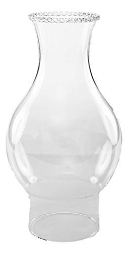 Light Of Mine - 3&quot; X 8.5&quot; Chimney With 4.75&quot; Bulge And Beaded Top Oil Lamp Replacement Chimney (3&quot; X 8 1/2&quot; With 4 3/4&quot; Bulge)