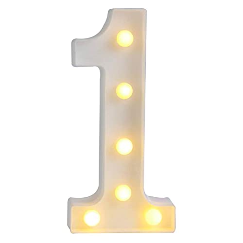 Sunnyglade LED Letter Lights Sign - Decorative Marquee Letters for Wall, Home, Party, Christmas - Plastic, 1 Color