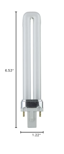 Sunlite PL9/SP41K/10PK 2-Pin Fluorescent 9W 4100K Cool White U Shaped PL CFL Twin Tube Plugin Light Bulbs with G23 Base (10 Pack