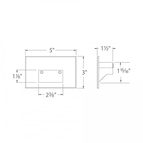Wac Landscape Lighting, Led 12V Horizontal Indoor Or Outdoor Step And Wall Light 3000K Warm Built-In Led In Stainless Steel