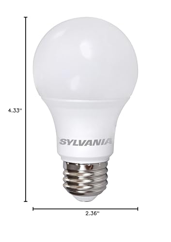 LEDVANCE SYLVANIA A19 LED Light Bulb, 8.5W, 800 Lumens, 3000K White, 1 Pack, Non-Dimmable, Model