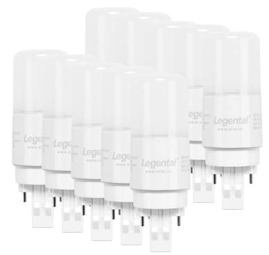 Silverlite LED Stick PL Bulb, GX23-2 Pin Base, 500LM, Soft White 2700K, 10 Count, UL Listed