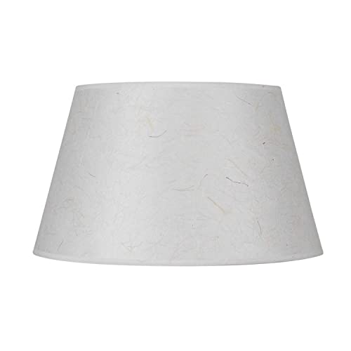 Cal Lighting Sh-8117-14E Round Hardback Rice Paper Shade, Kraft