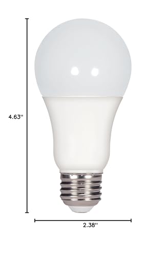 Satco Medium Light Bulb, Glass, 4.63 inches, Frosted White, Model S29815