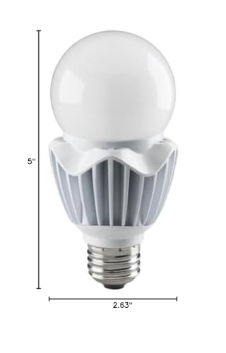 Satco Hi-Pro - 5 Inch 20W A21 Led Medium Base Replacement Lamp-2700 Color Temperature-White Finish, 2700K