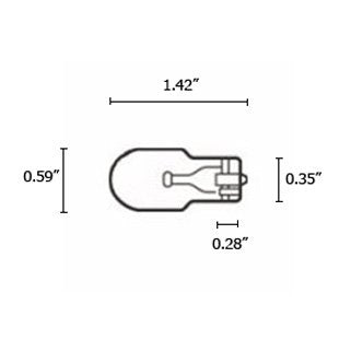 eTopLighting T5BULB6V5W-6P 6V 5.4W T5 Wedge Base Low Voltage Long Life Bulb (6 Piece)
