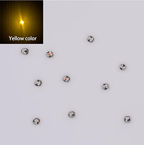 Taidacent Wireless LED Induction Module, 10PCS Colorful Wireless LEDs, Yellow, Model TDJL000109