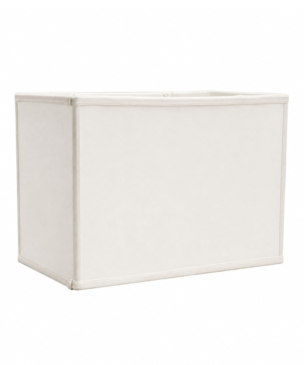 7"W x 9"H Rectangular Drum Lampshade White