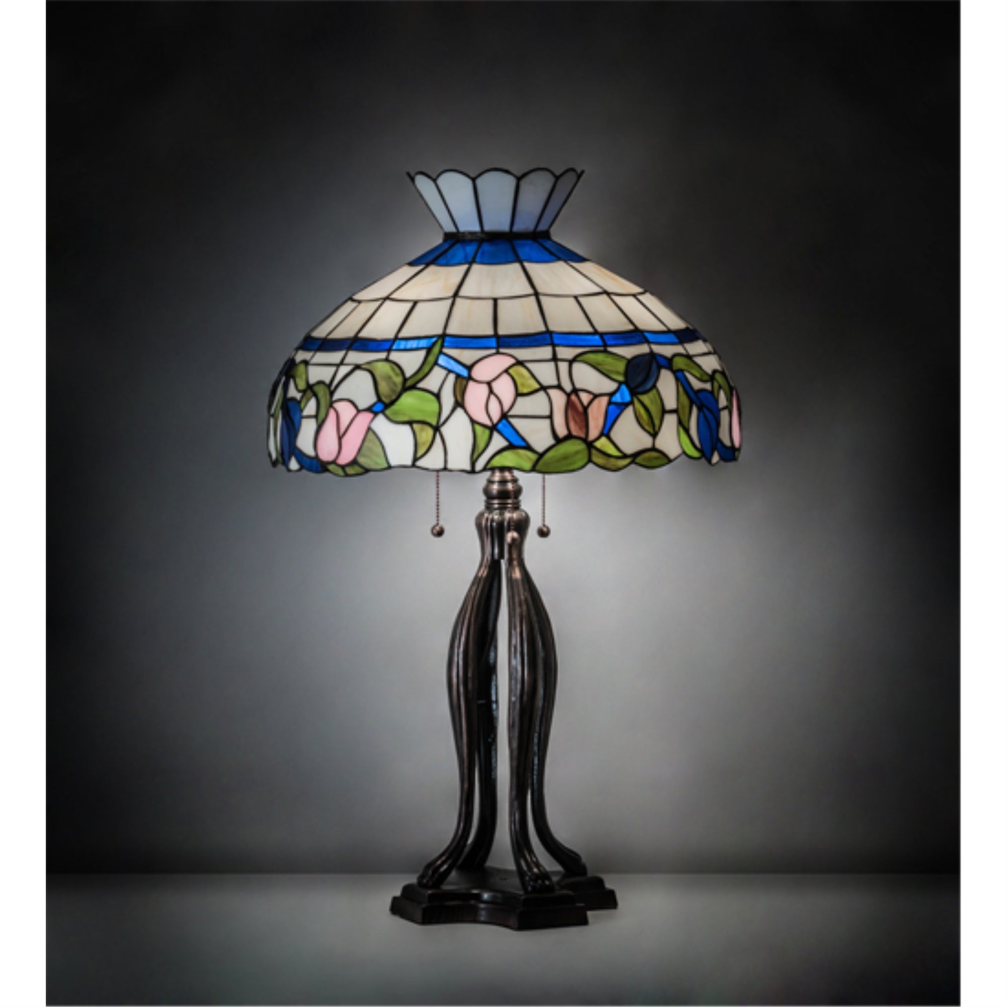 31 inch High Rose Vine Table Lamp