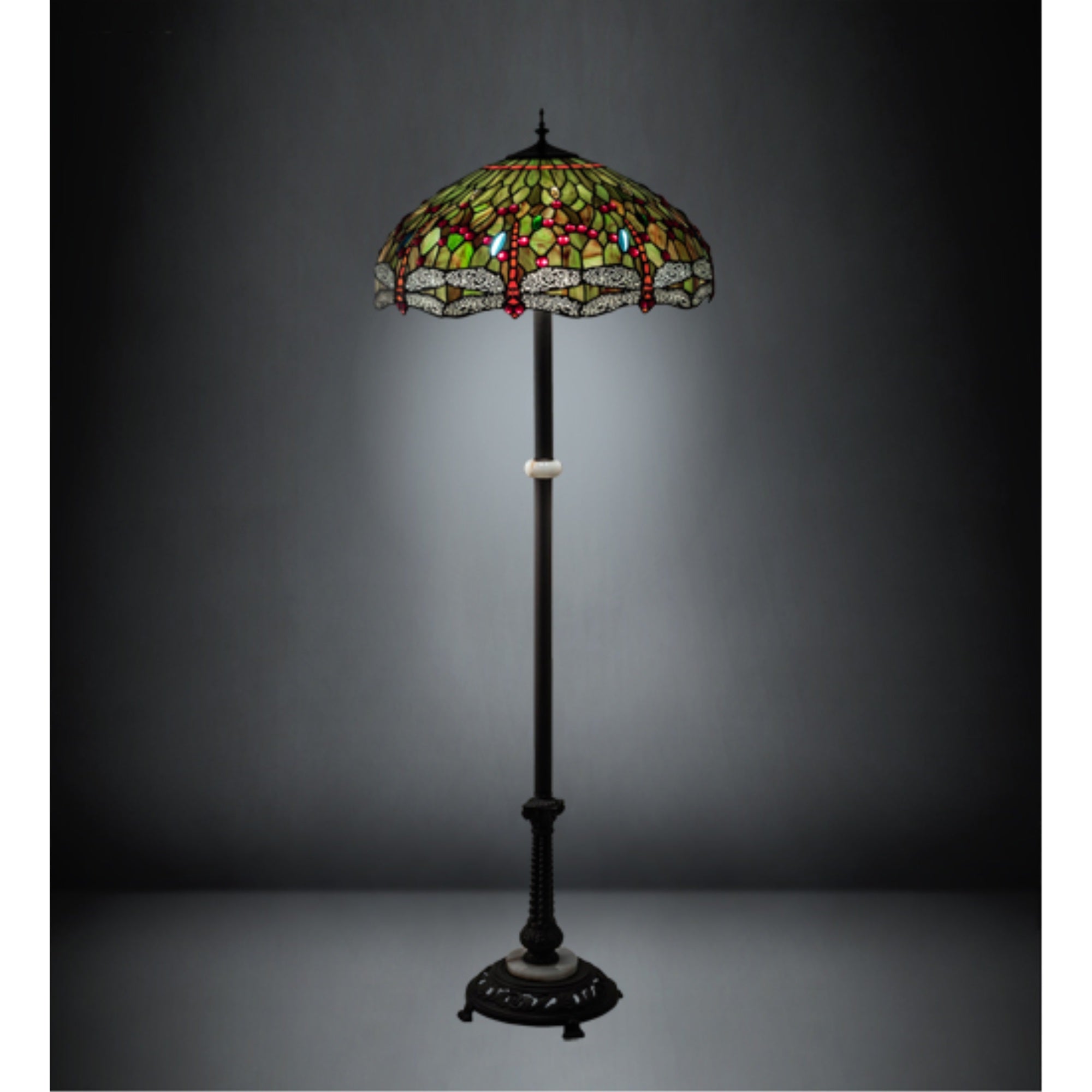 62 inch High Tiffany Hanginghead Dragonfly Floor Lamp