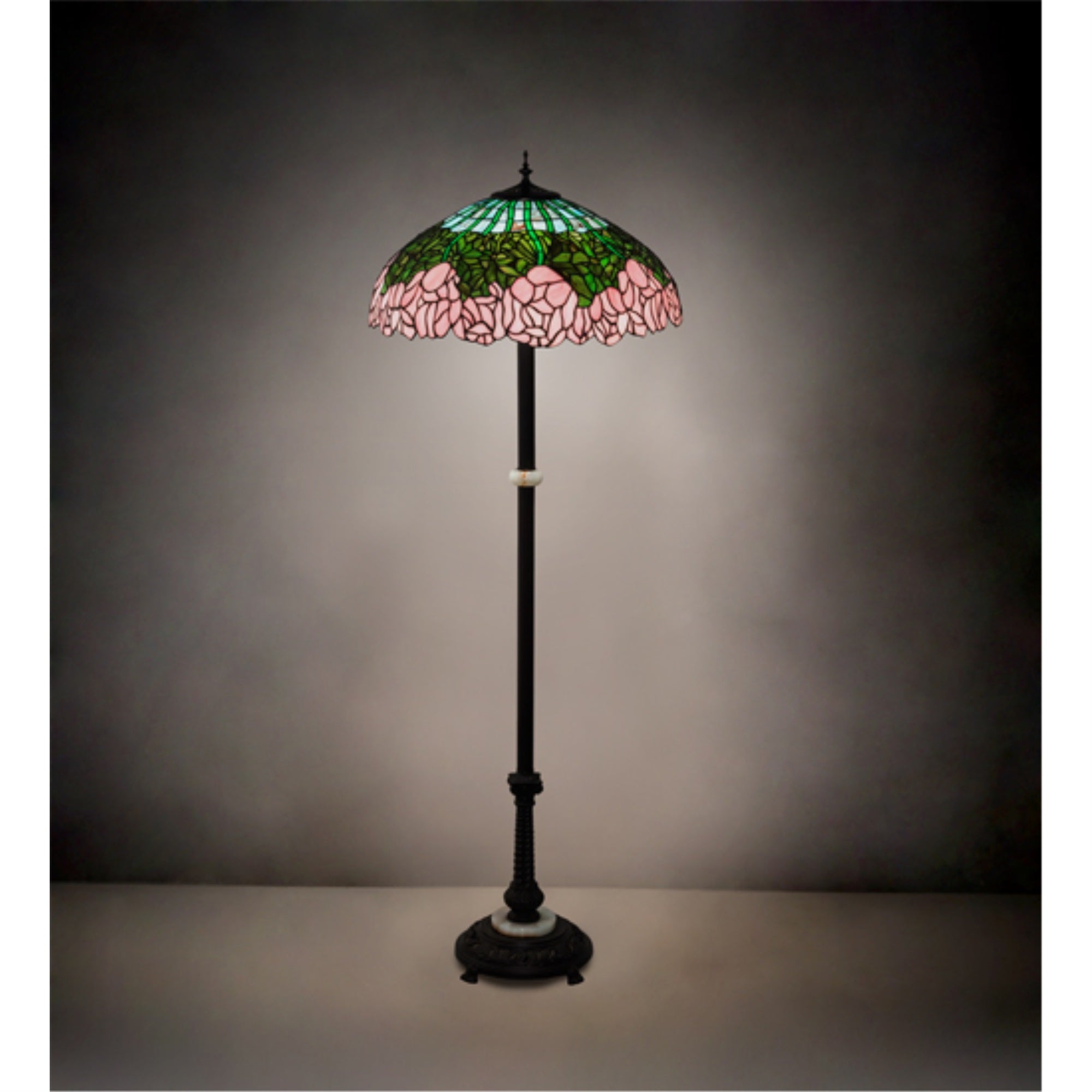 62 inch High Tiffany Cabbage Rose Floor Lamp