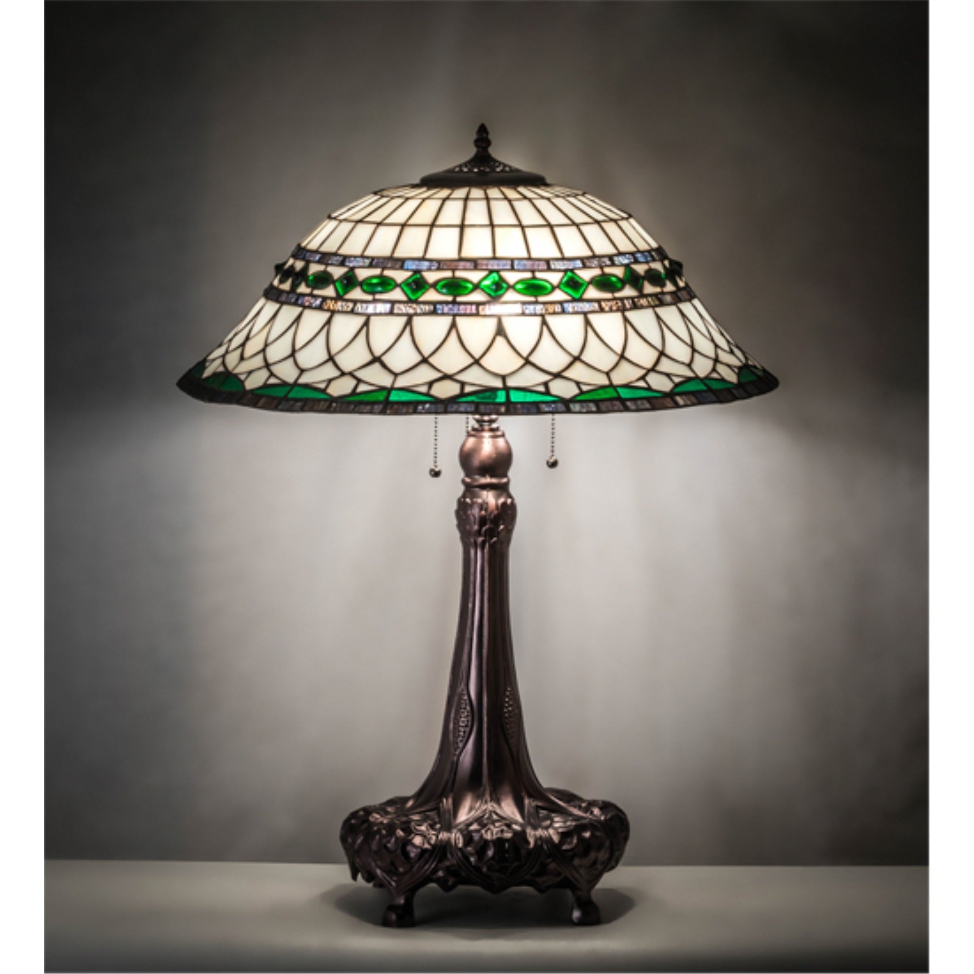 31 inch High Tiffany Roman Table Lamp