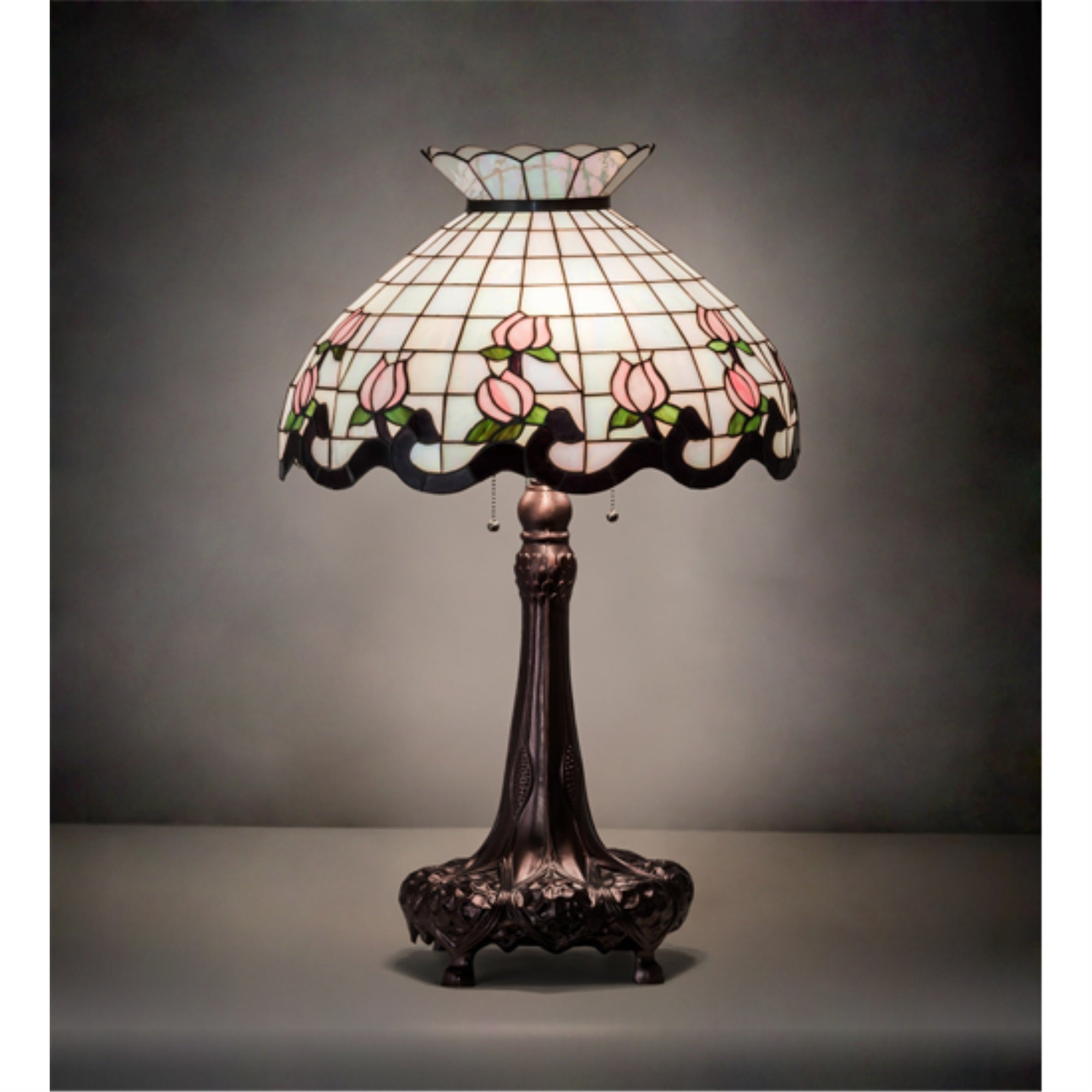 33 inch High Roseborder Table Lamp