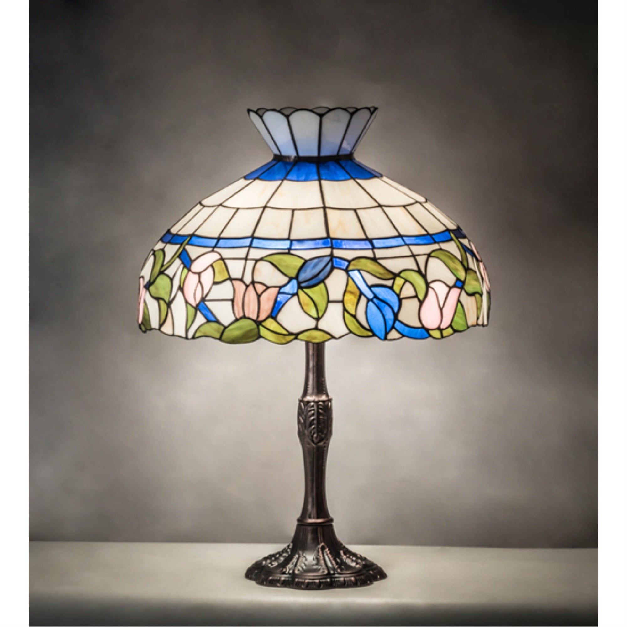26 inch High Rose Vine Table Lamp