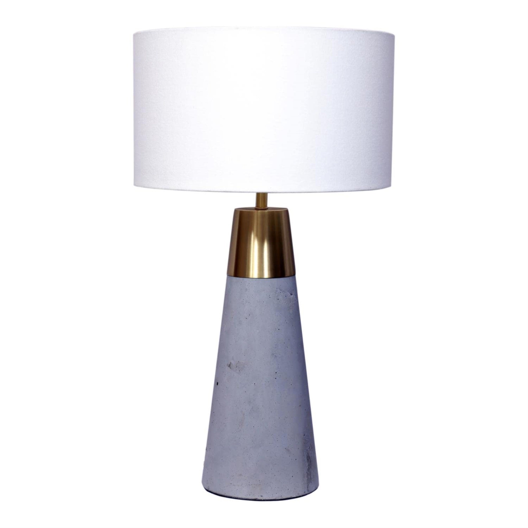 Moes Home Collection Renny Cement And Brass Table Lamp