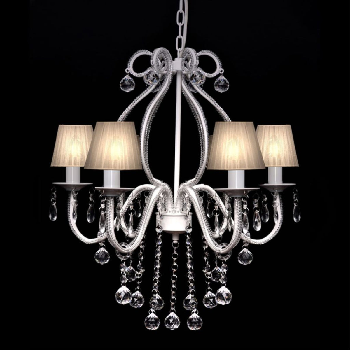 vidaXL Chandelier White 21''x22''