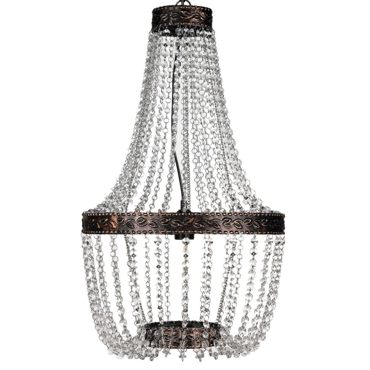vidaXL Chandelier Brown 16''x28''