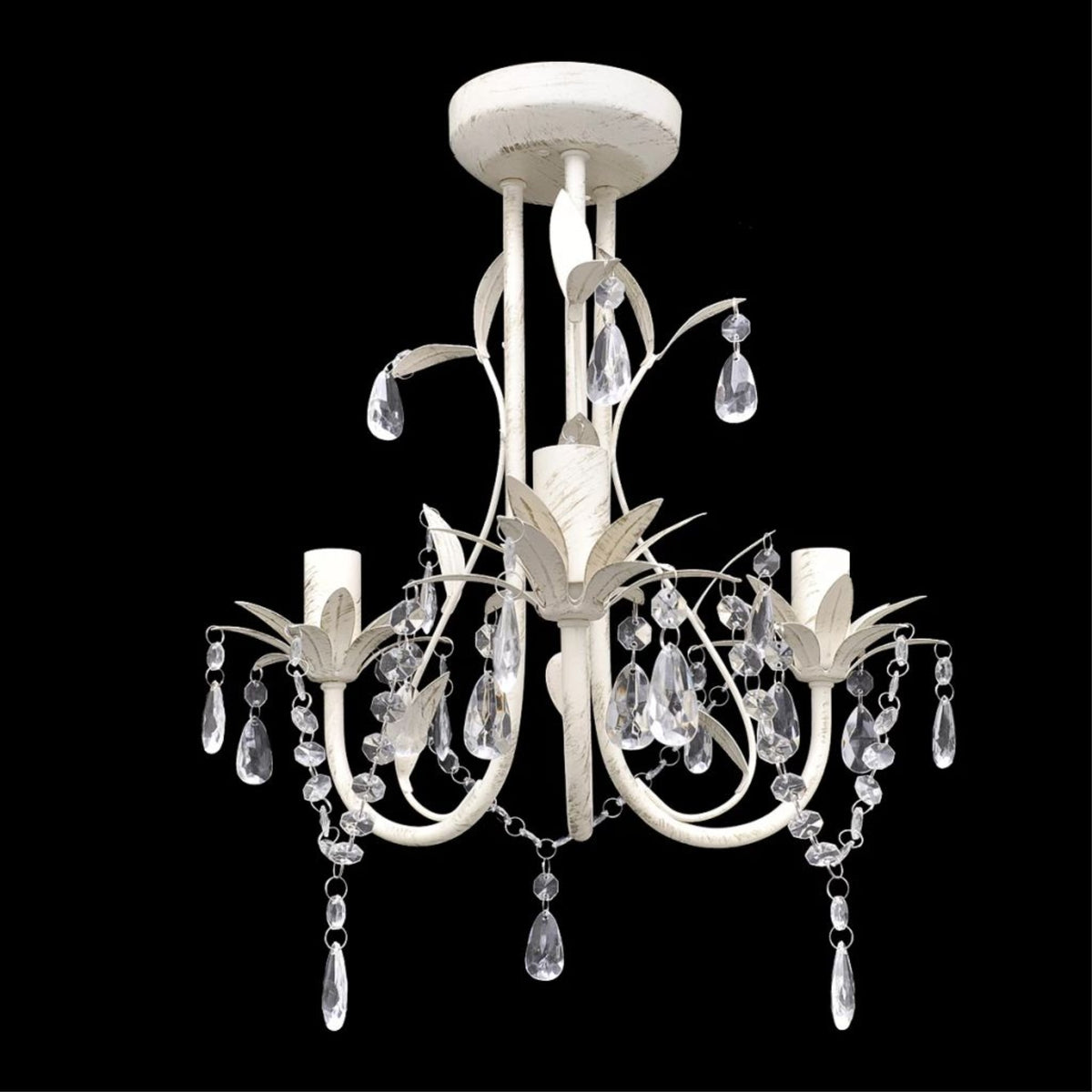 vidaXL Chandelier White 12''x14''