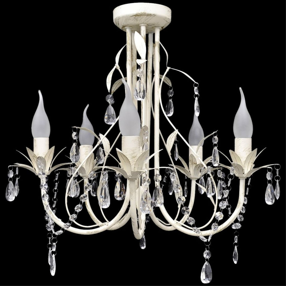vidaXL Chandelier White 18''x17''