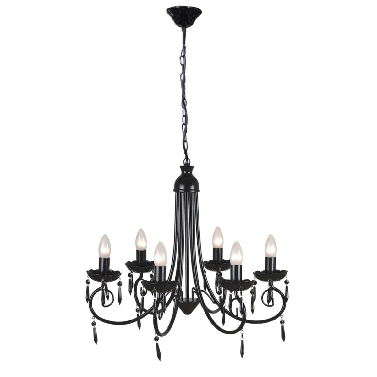 vidaXL Chandelier Black 22''x18''