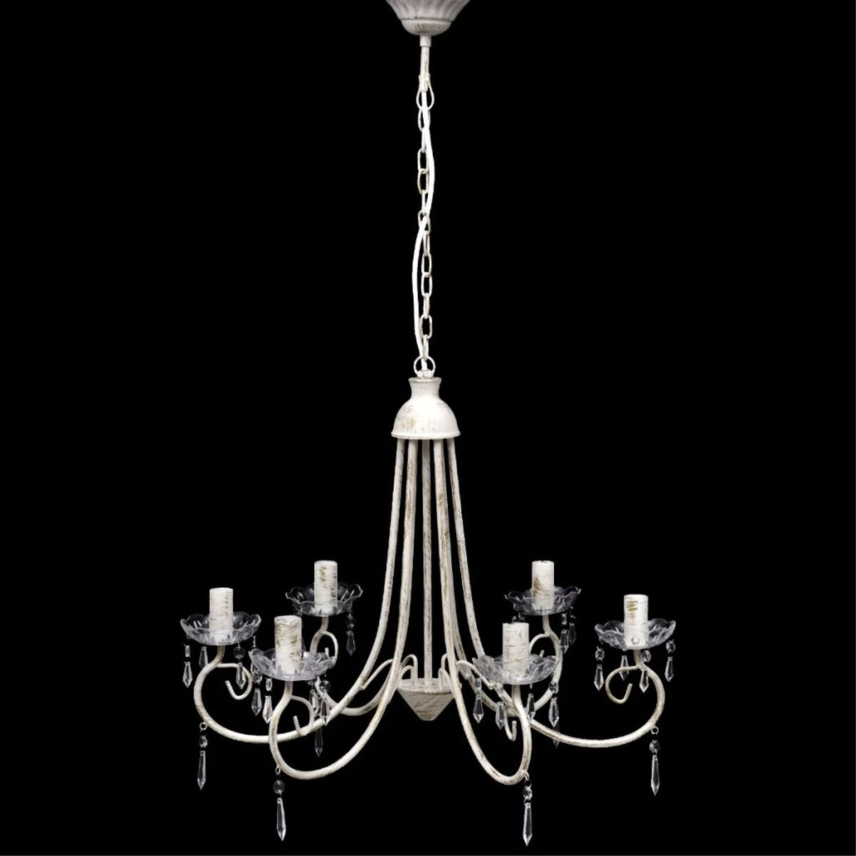 vidaXL Chandelier White 22''x18''