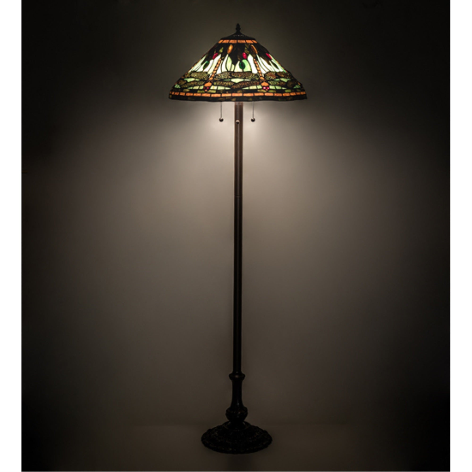 60 inch High Tiffany Dragonfly Floor Lamp