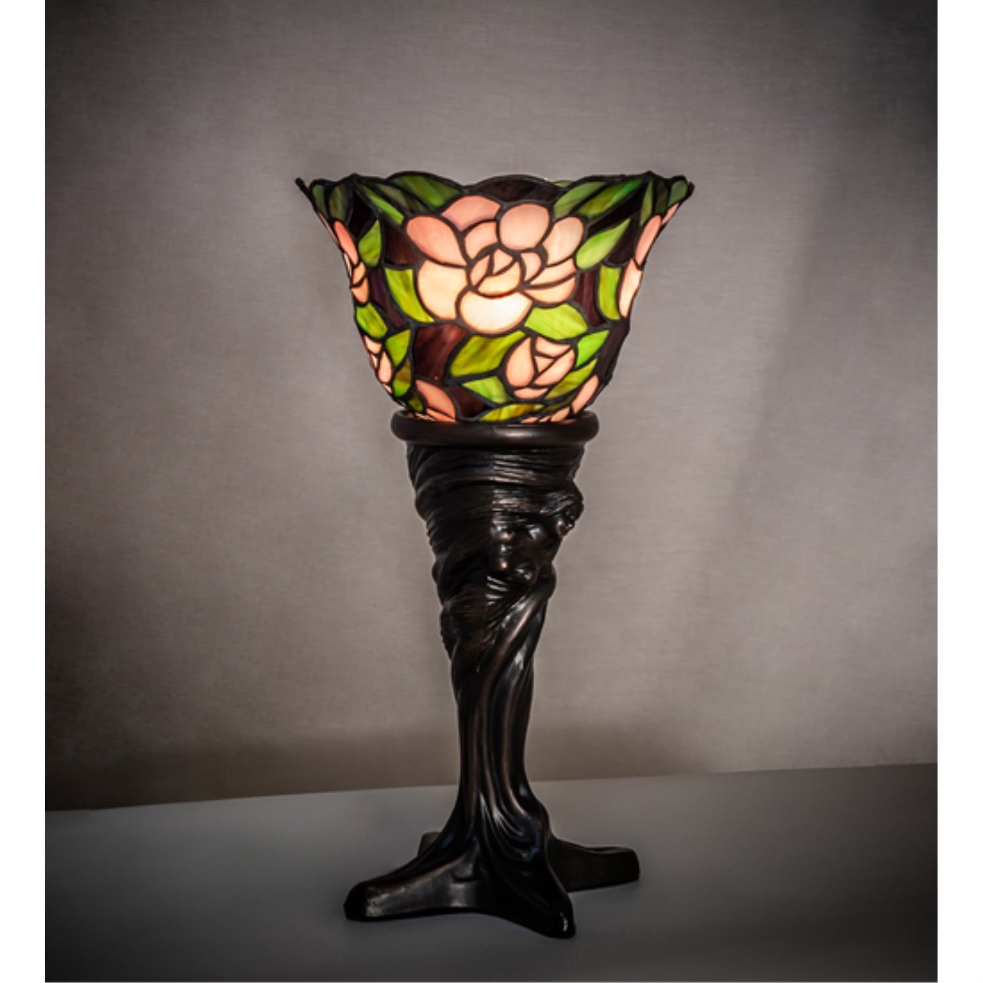 15 inch High Begonia Mini Lamp