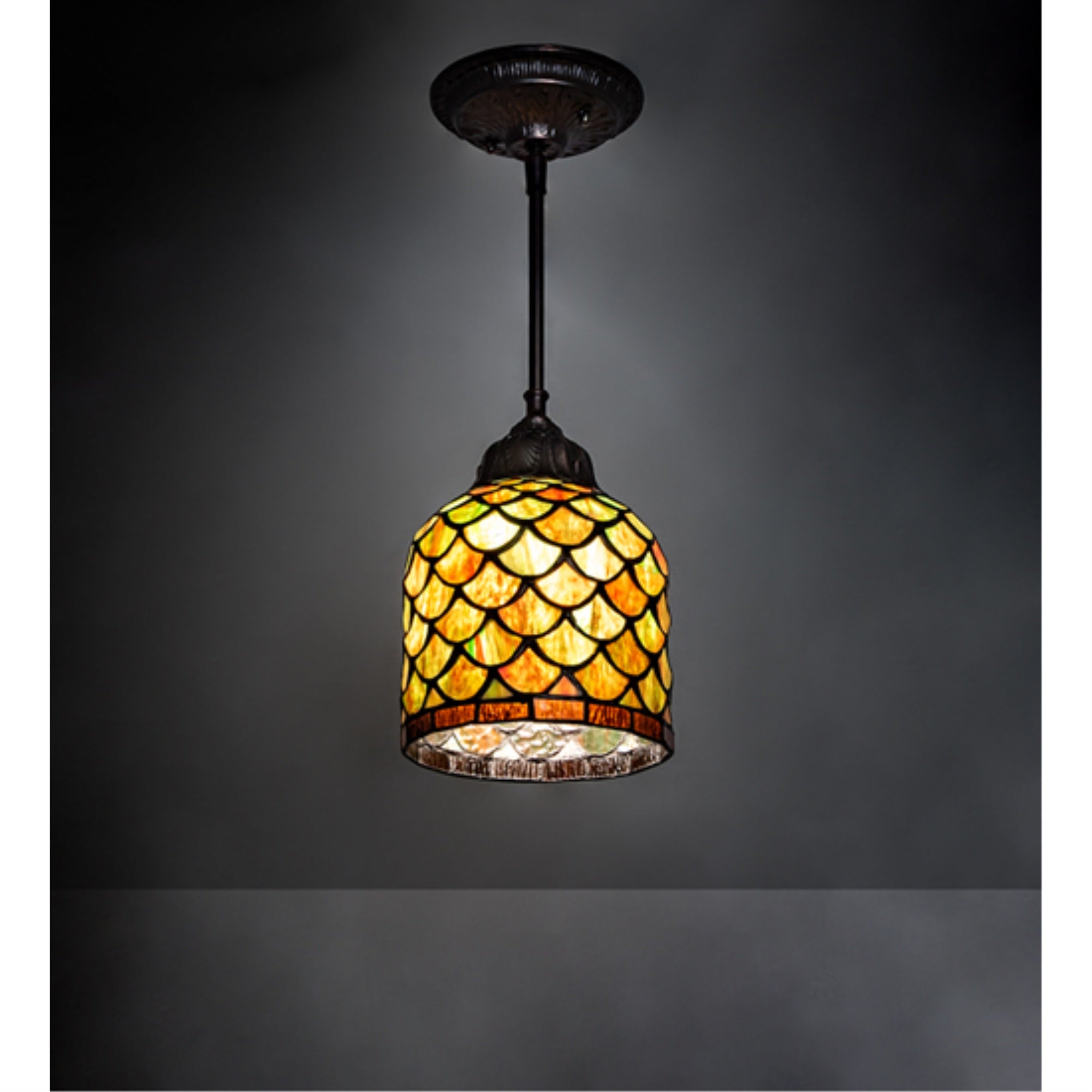 6 inch Wide Acorn Mini Pendant