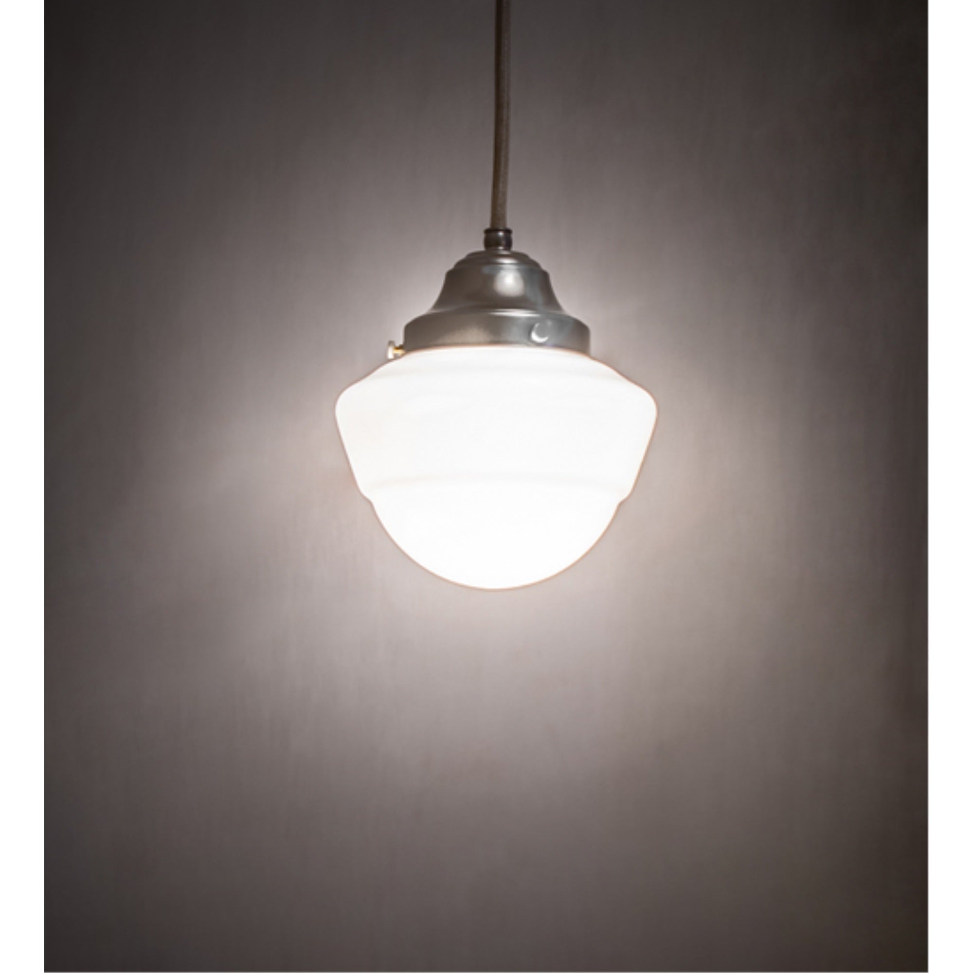 7 inch Wide Revival Schoolhouse W/Emma Globe Pendant