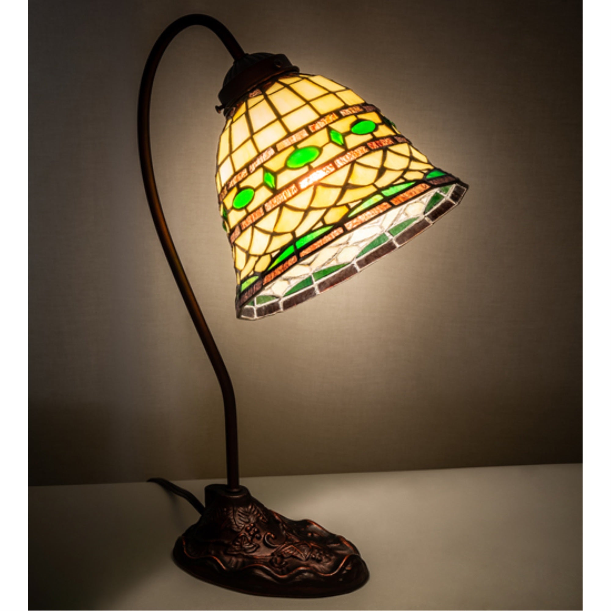 18 inch Wide Tiffany Roman Desk Lamp