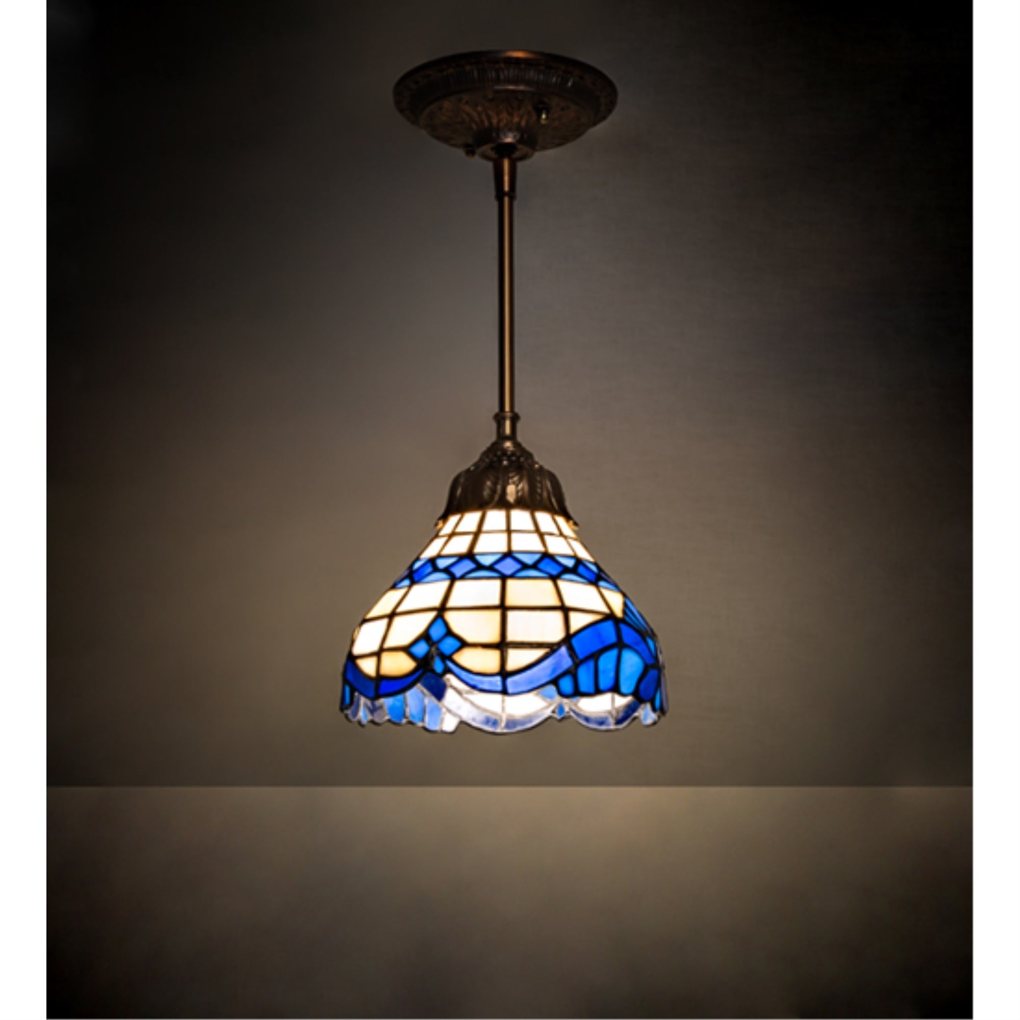 7 inch Wide Baroque Mini Pendant