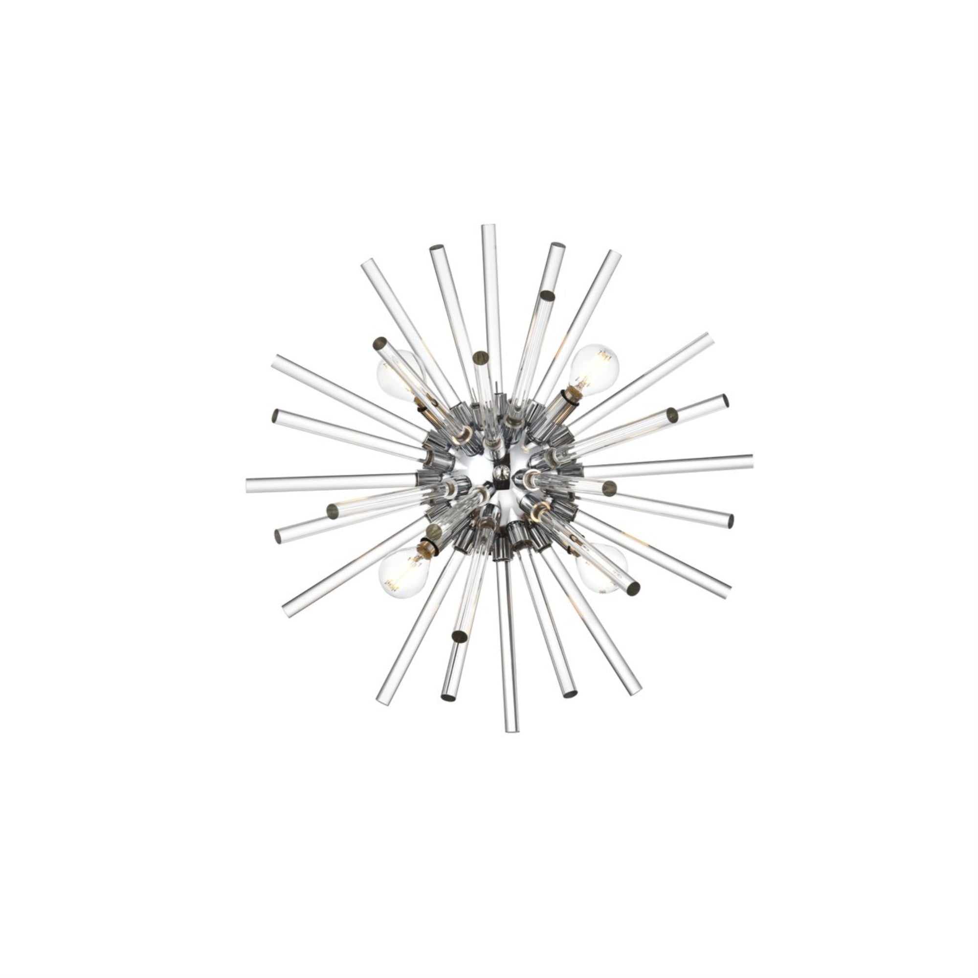 Sienna 18 inch crystal rod wall sconce in chrome