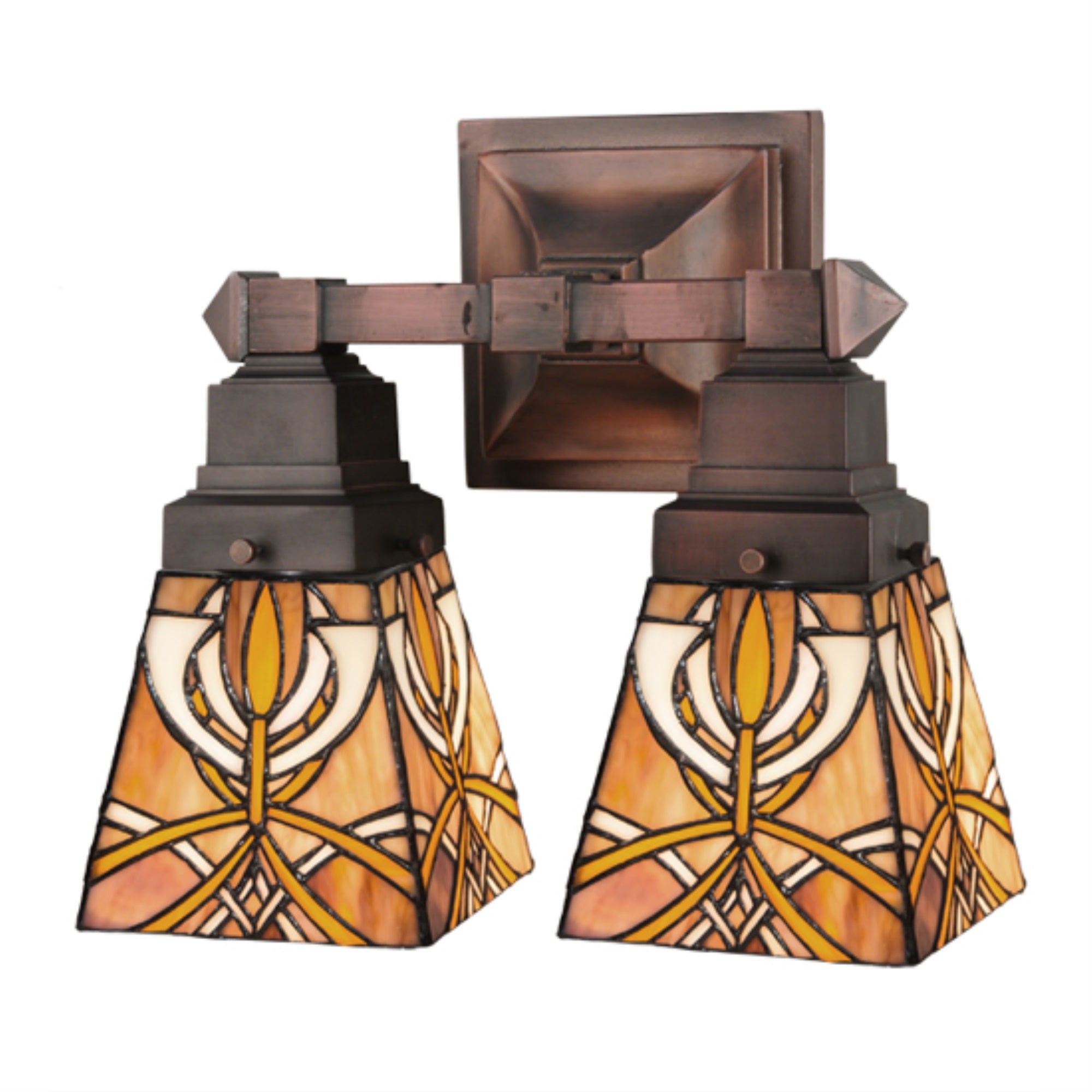 12 inchW Glasgow Bungalow 2 LT Wall Sconce.609