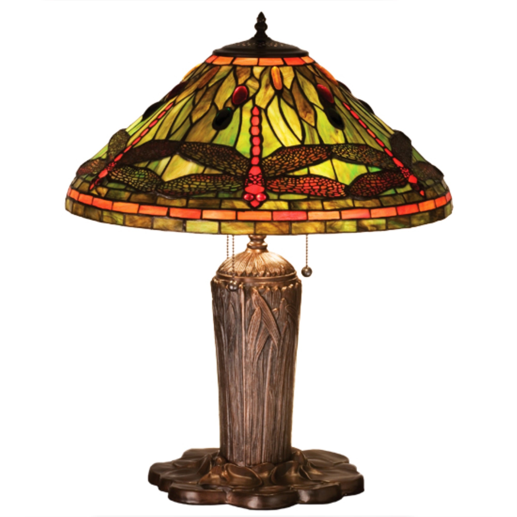 25 inchH Tiffany Dragonfly Table Lamp