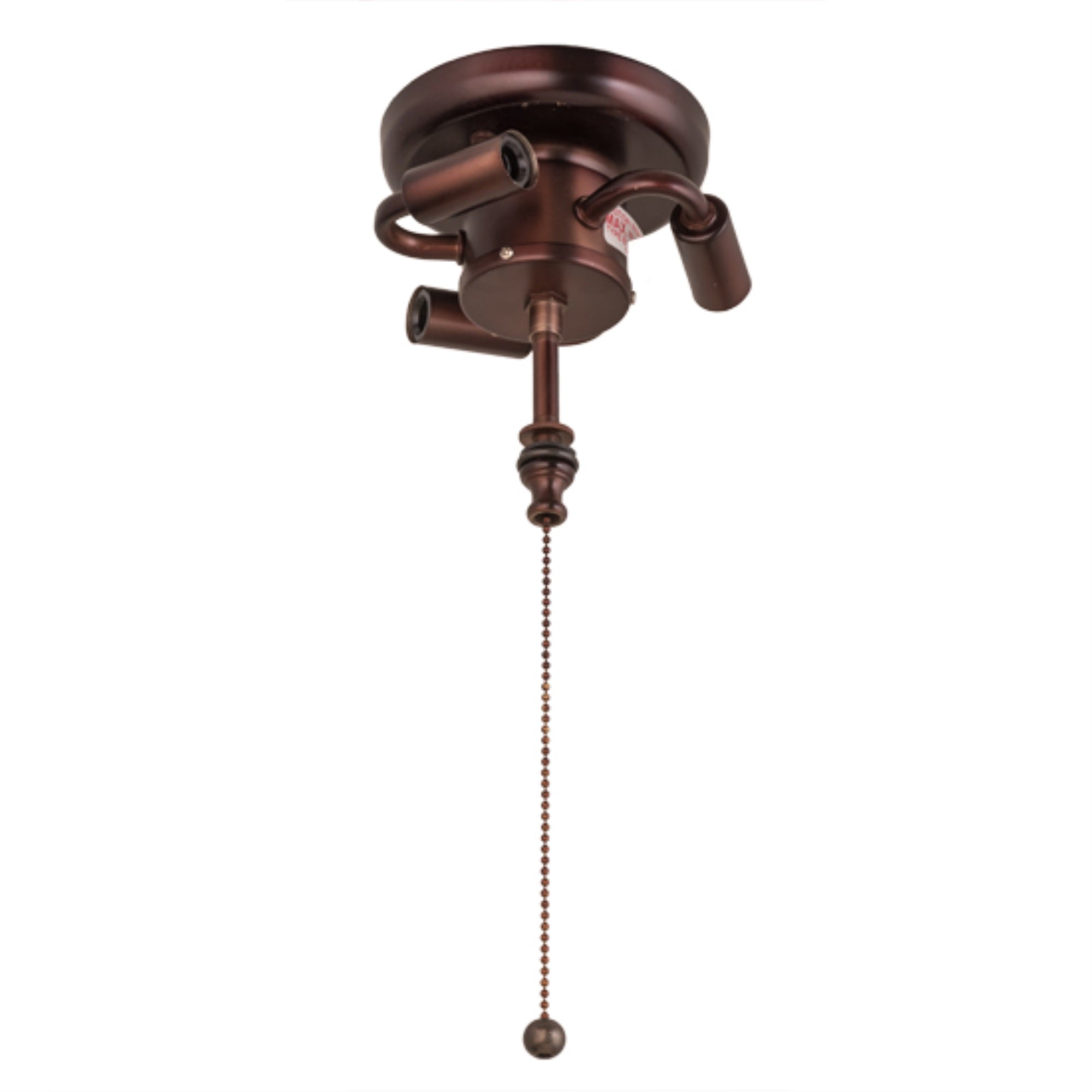 Meyda Tiffany Three Light Flush Mount, Metal, Custom Finish, 6.00 Inches, Model 27447, Knotwork Mission Collection