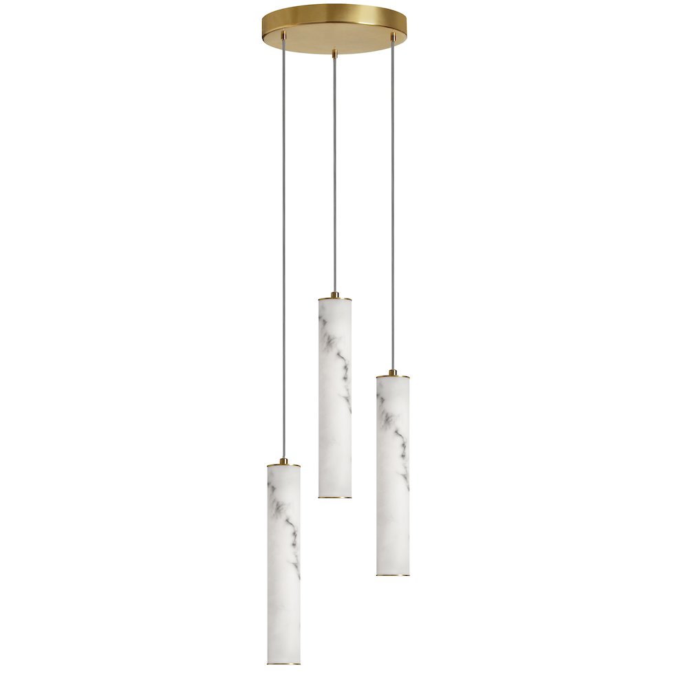 30W Pendant in Aged Brass