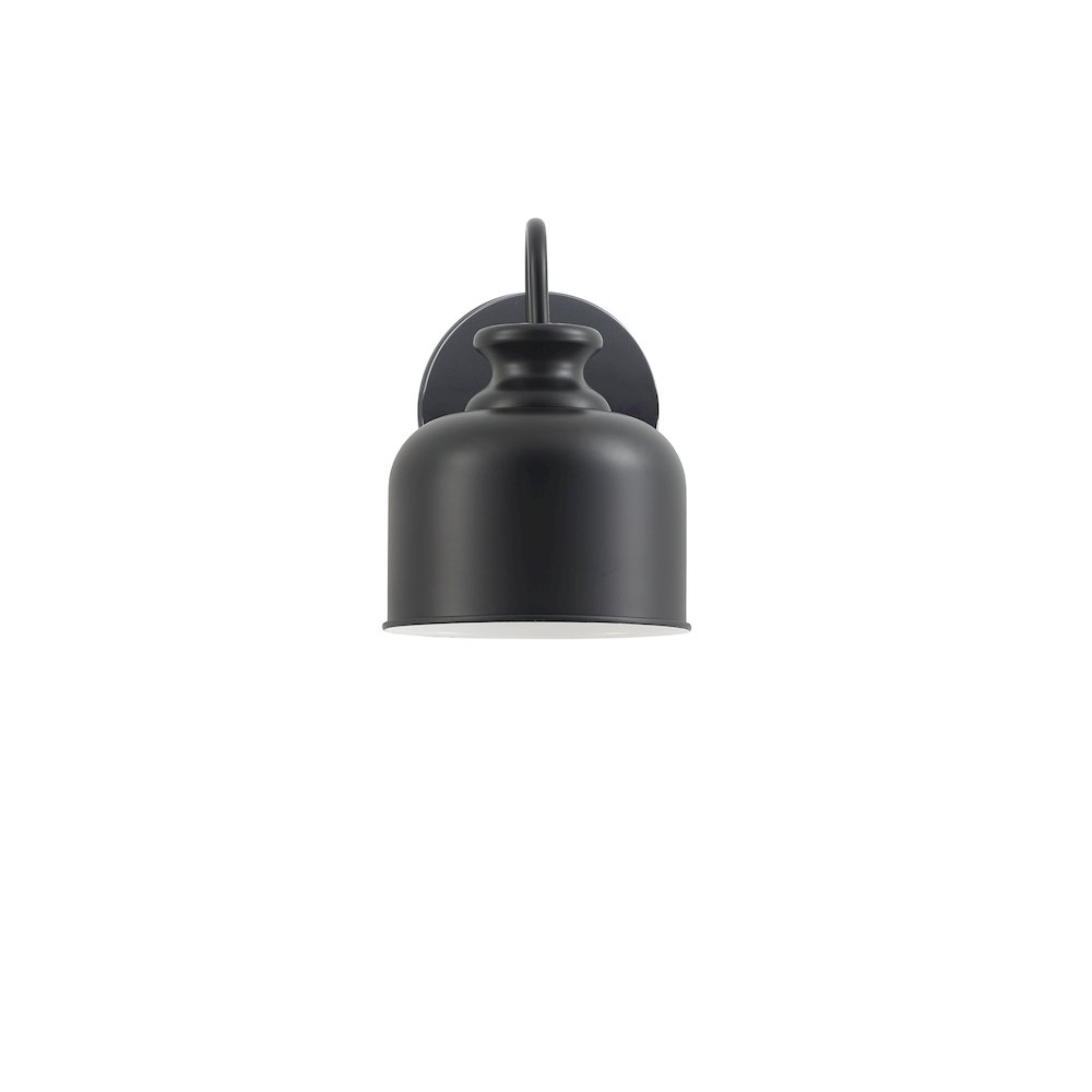 1 Light Wall Sconce in Matte Black