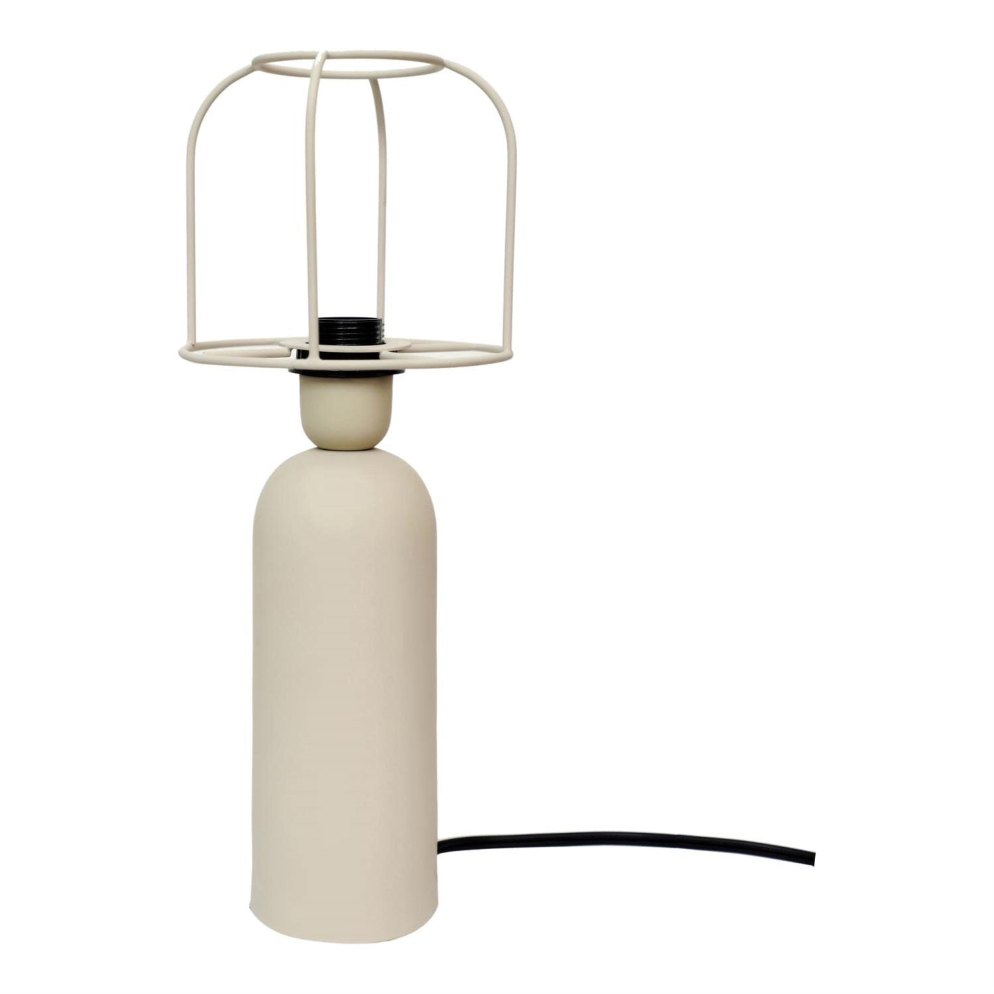 Moes Home Collection Echo Contemporary Iron Table Lamp - Cream