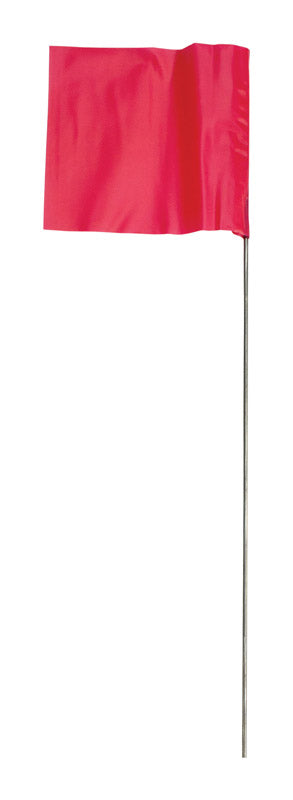 Ch Hanson Stake Flags - 21&quot; Red Fluorescent Staff, 100 Pcs, One Size, Multi Color