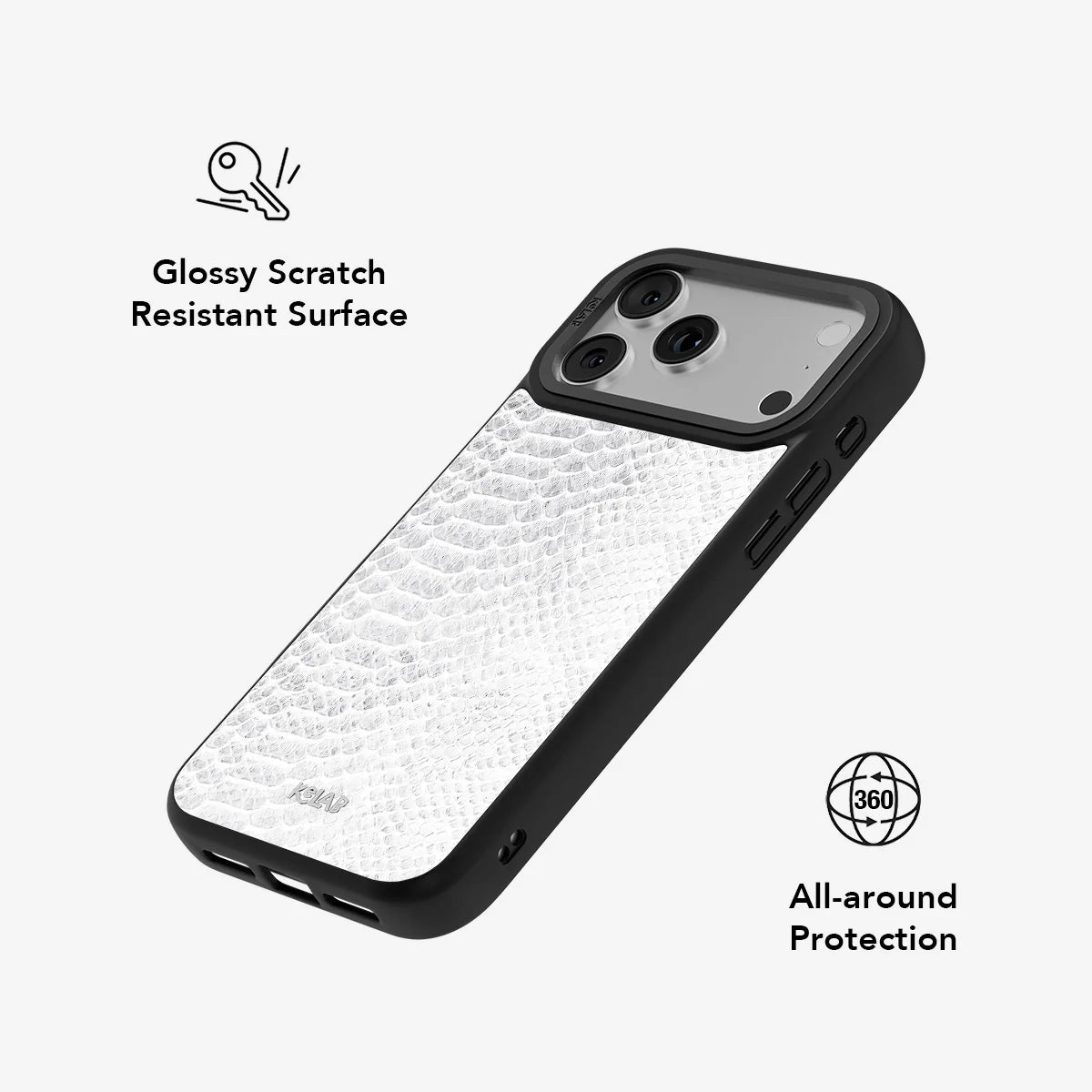 White Venom | Snake Skin Print Phone Case