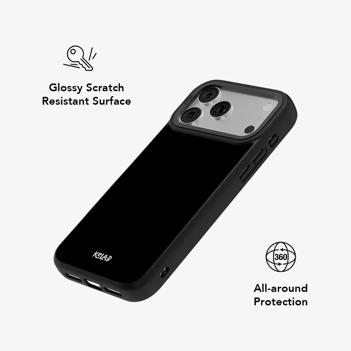 Solid Black Phone Case