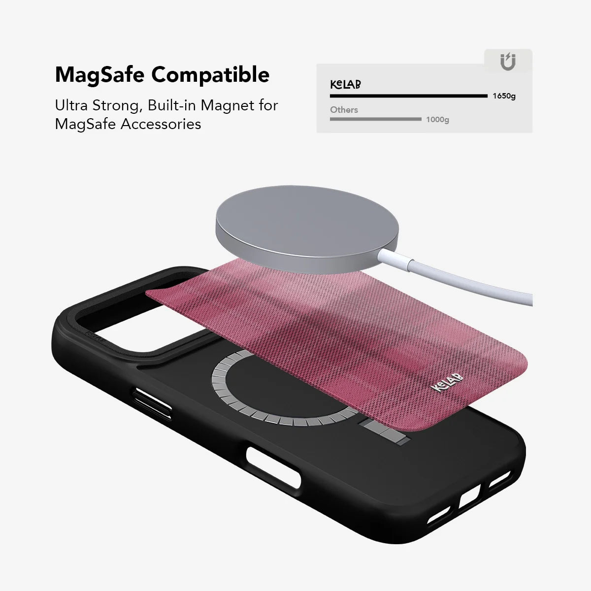 Rosé | Pink Flannel Minimalist Phone Case